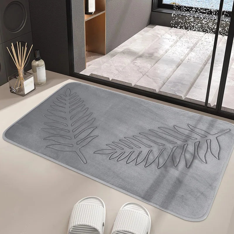 Absorbent Non-slip Bathroom Rug Memory Cotton Bathrooms Floor Rugs Bath Mat Living Room Bedroom Kitchen Home Carpet