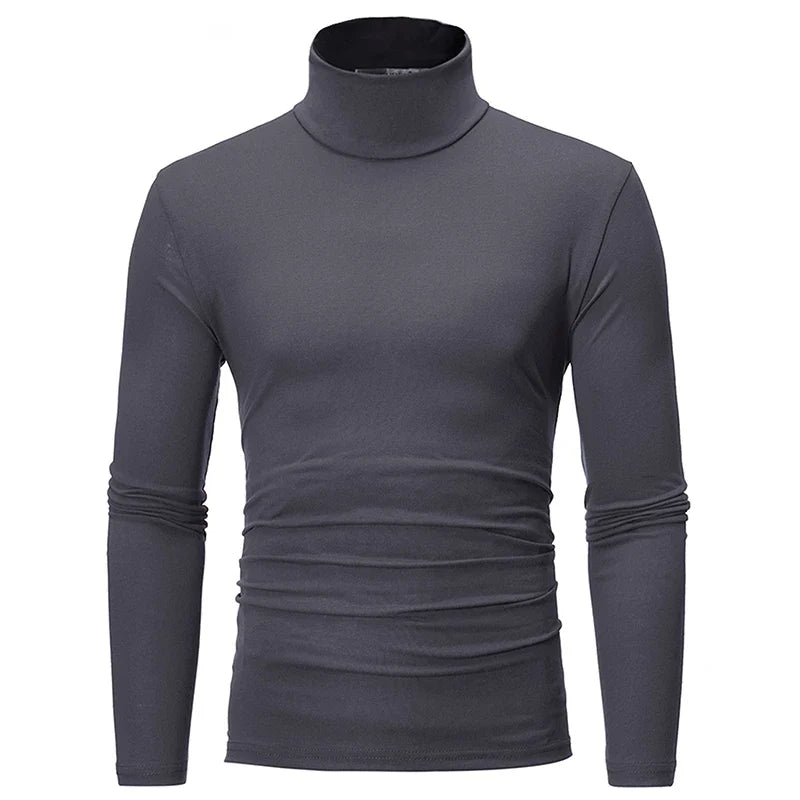 Men’s Thermal Shirt – Slim Fit High Neck Long Sleeve Winter Top
