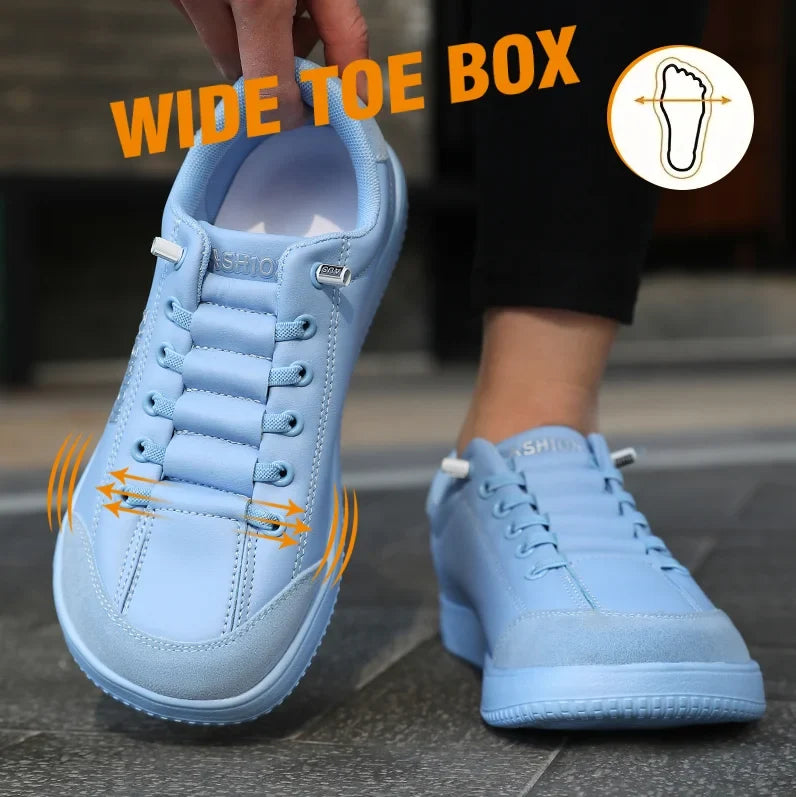 Women Casual Sneakers Shoes Anti-slip Low-top Outdoor Sports Shoes Women Lace-up Comfortable Flat Breathable Walking Shoes Women