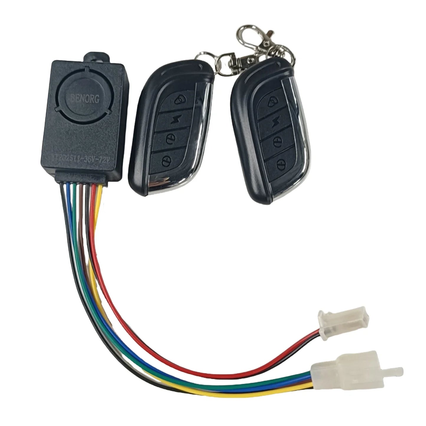 E-bike Alarm System 48V 60V 72V with Two Switches for Electric Bicycle Tricycle Brushless Controller Supplies