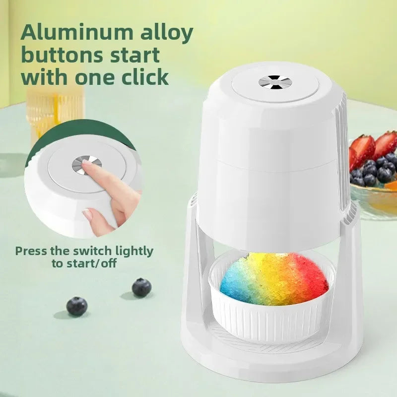 220V Automatic Ice shavers Small household electric ice Shaved Machine two speed Adjustable ice shaving machine 110V ice Crusher