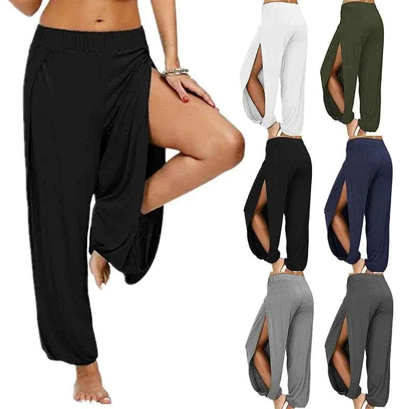 Women’s Split-Leg Wide Harem Yoga Pants