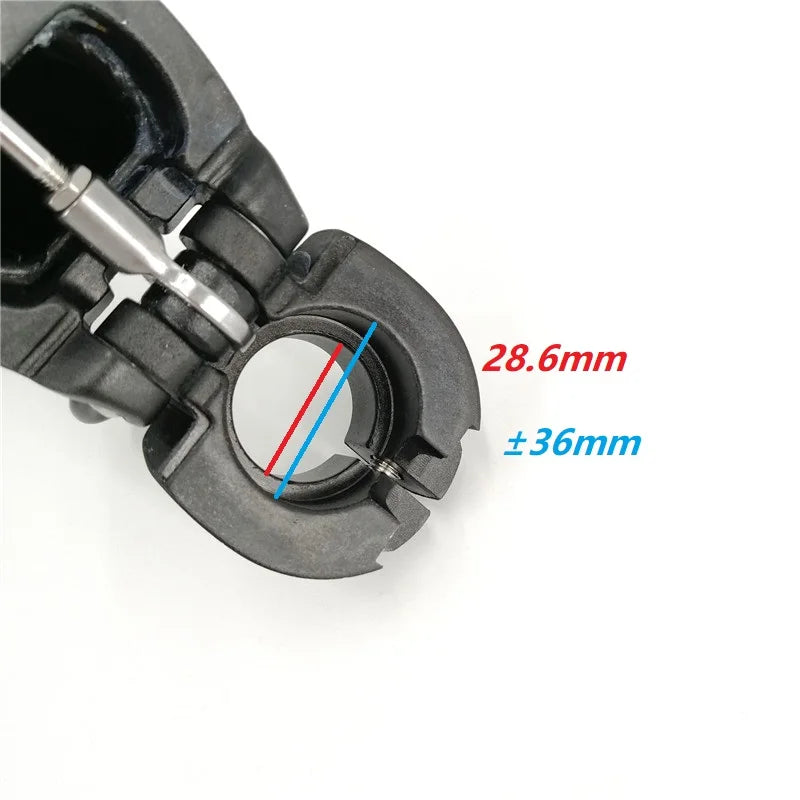 Litepro 412 E-Bike Electric Folding Bike Stem Outward/Right Folding Double Section Adjustable Stem 25.4mm Handlebar 28.6mm Fork