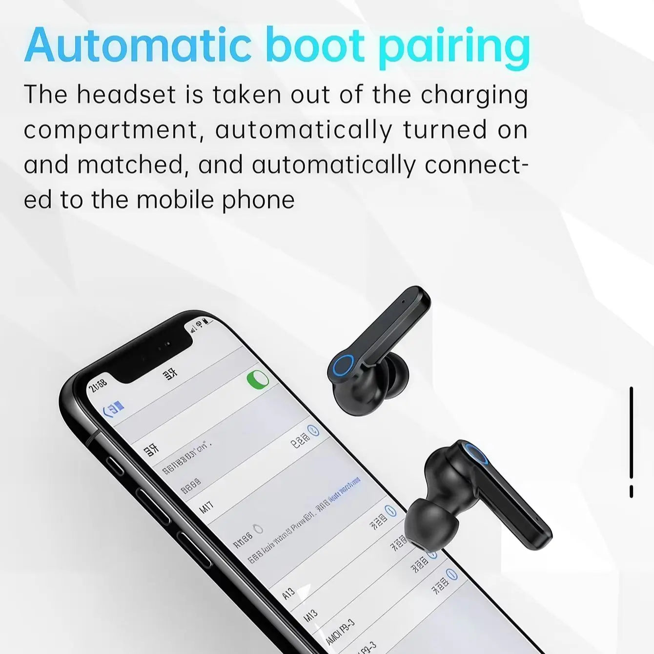 Bluetooth Earbuds In-Ear Large Battery Long Lasting Wireless Headphones Comfortable Fit Noise Isolation Great Sound Quality Perf