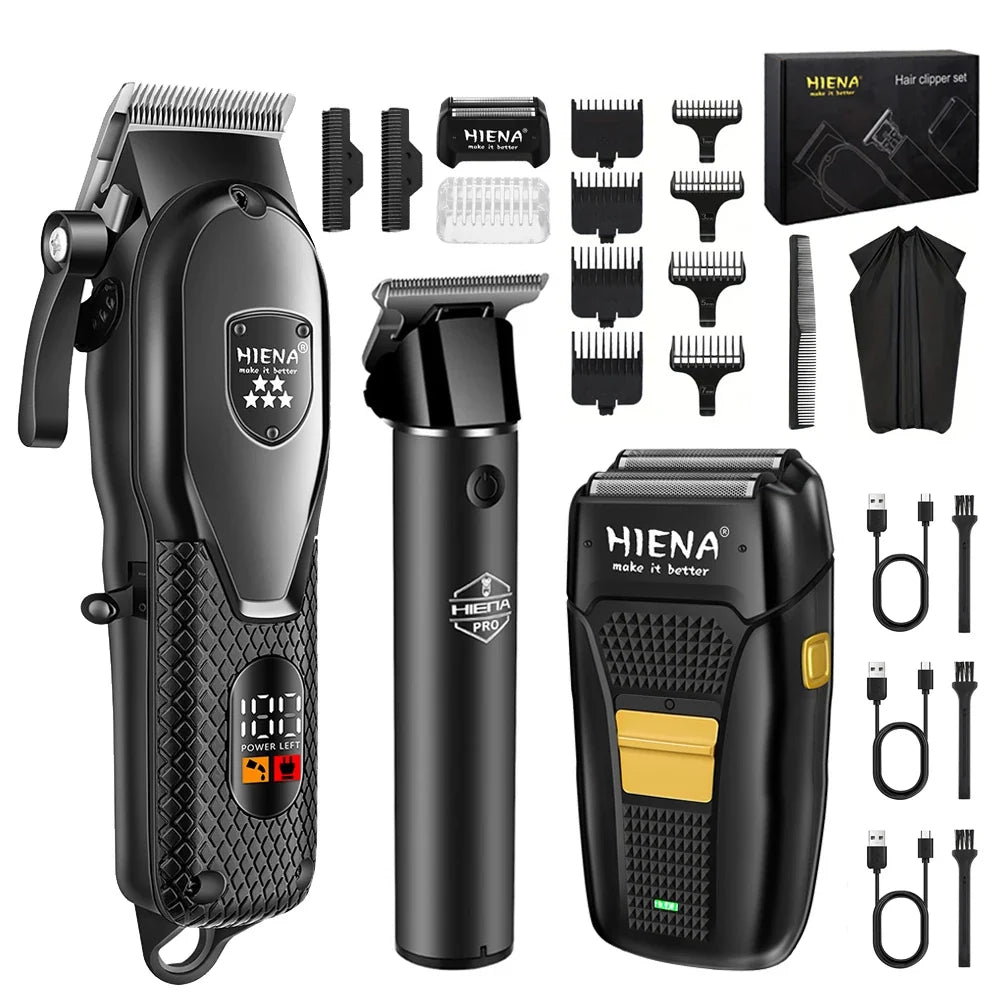 hiena Clipper Electric Hair Trimmer for men Electric shaver professional Men's Hair cutting machine Wireless barber trimmer