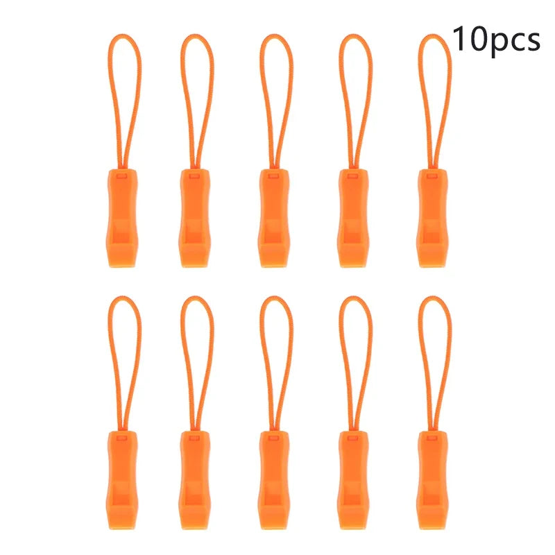 Camping Essential - Dual Band Multifunctional Whistle with Double Pipe and Tail Rope.