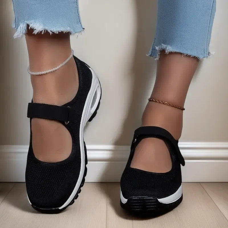 Women Casual Shoes Sandals Breathable Increase Platform Shoes Modern Non-slip Soft Light Plus Size 41 42 43 Convenient Outside