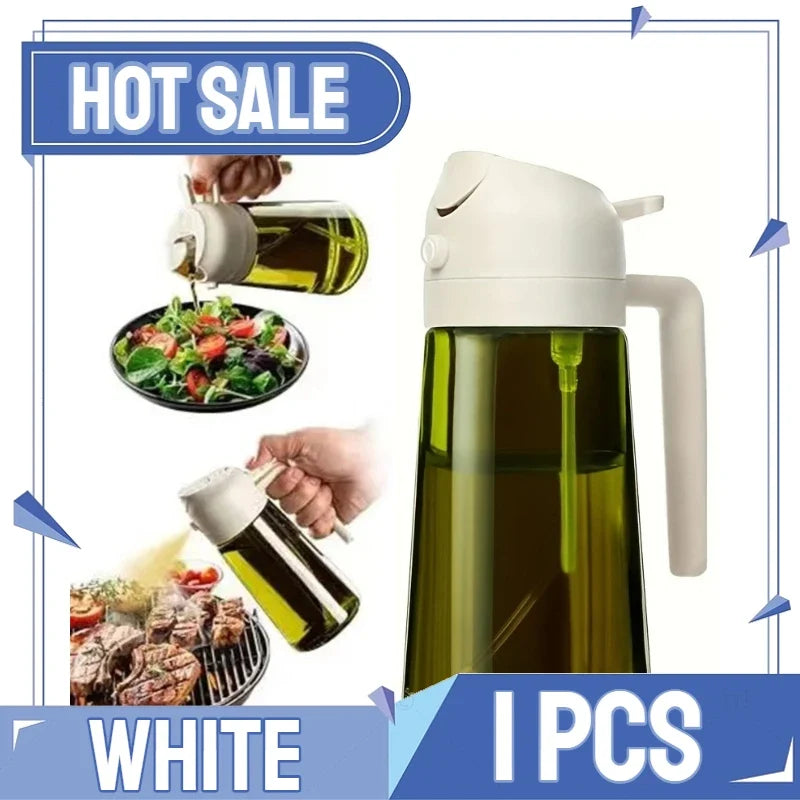 2in1 Kitchen Spray Oil Dispenser Oil Sprayer Polisher Or Only Brush Spray for Air Fryer Salad Grilling Roasting Cooking Kitchen