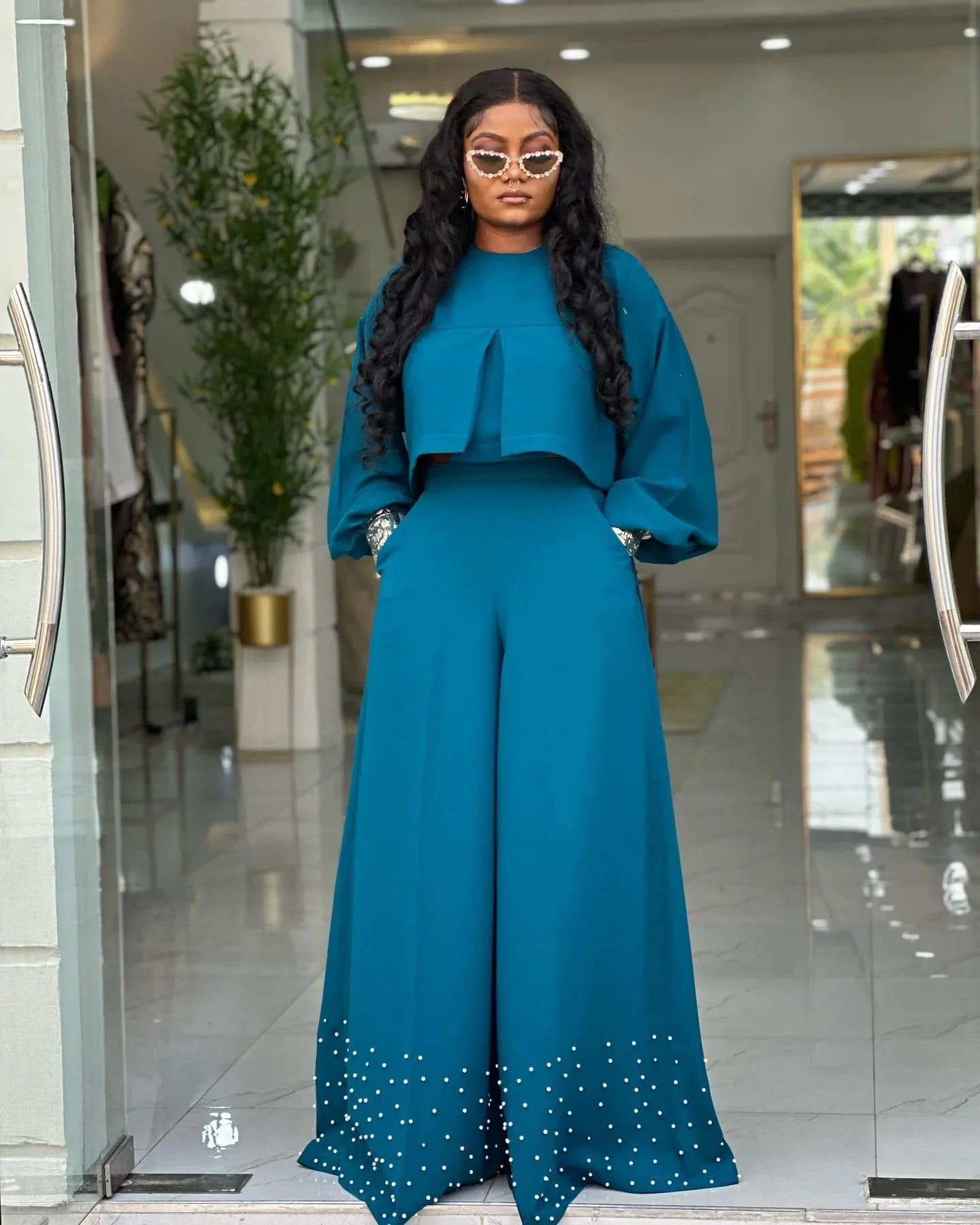 2 Piece Women Sets 2025 New Arrival Spring Summer Matching Sets Solid Color Two Pieces Sets Top And Pants Suits Outfits Clothing