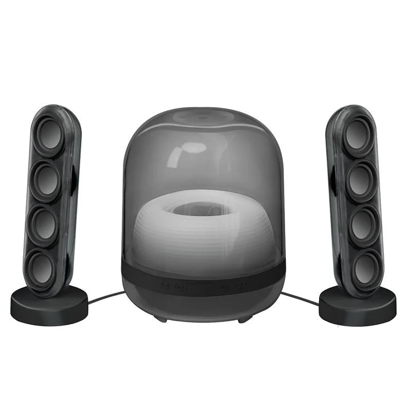 2.1 High-quality Bluetooth speaker Glazed 4 wireless Bluetooth speaker Home desktop audio Voice intelligent digital