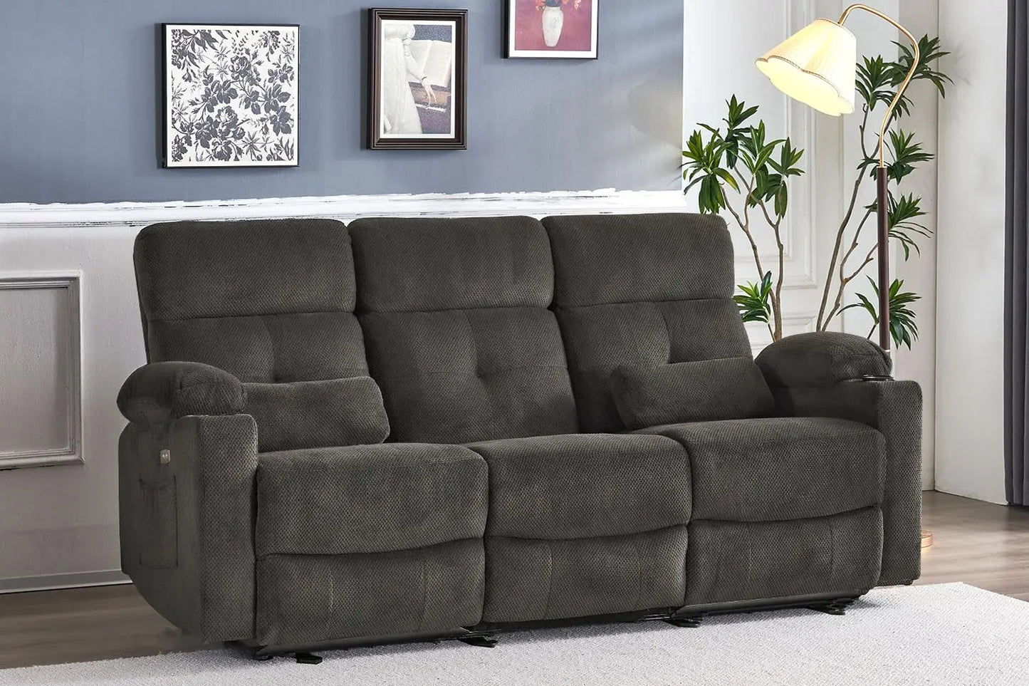 Guangbai Power Reclining Sofa With Heat And Massage