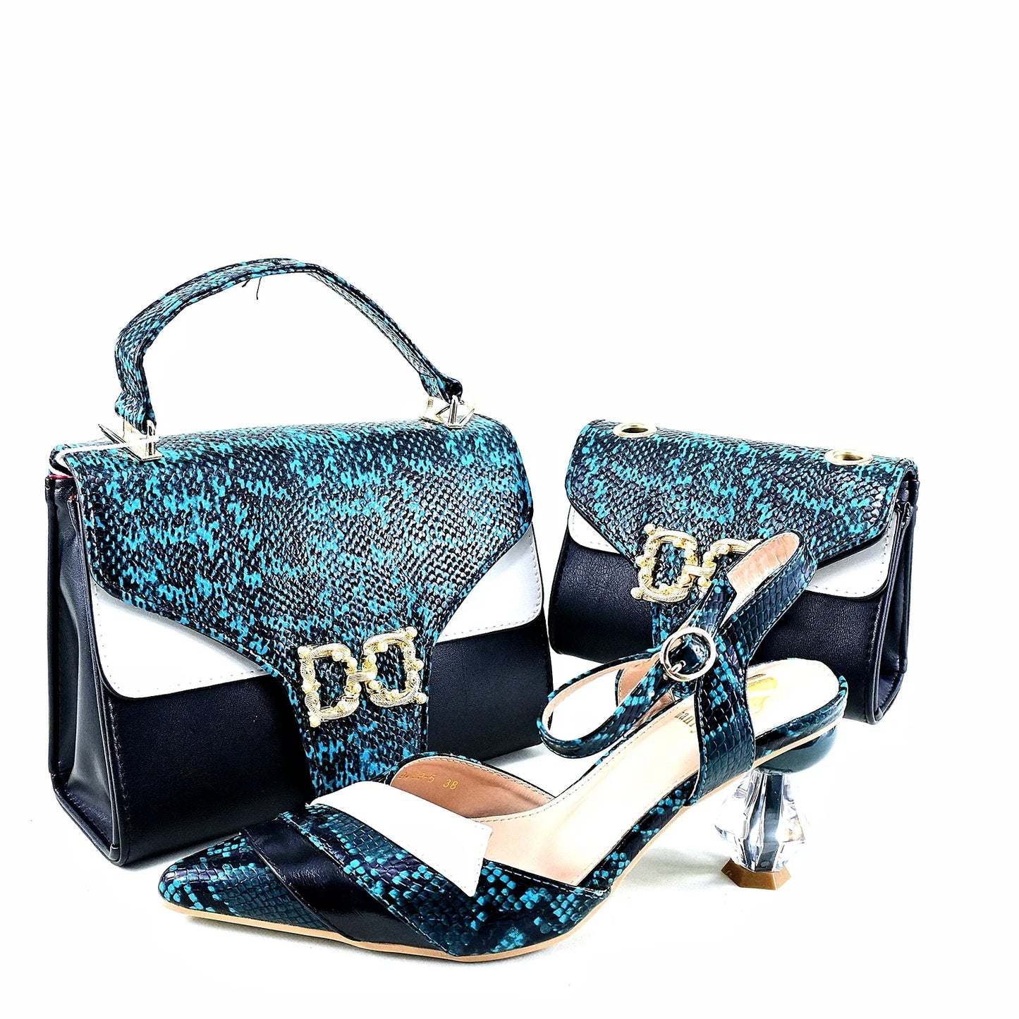 Conjunto a juego de zapatos y bolso HRT1-37