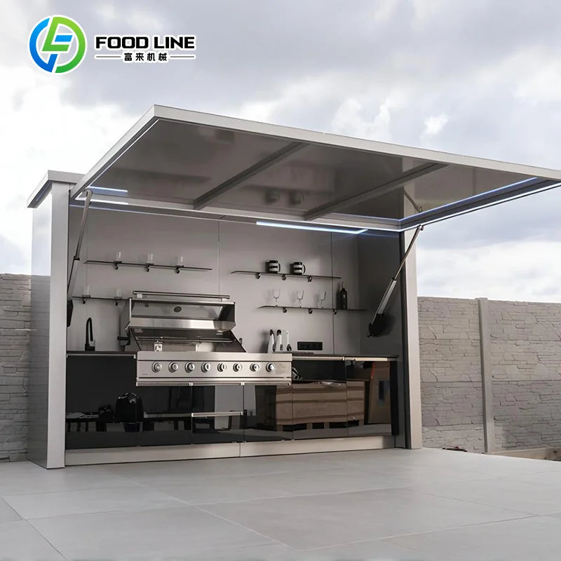 Portable Outdoor Kitchen With Large Storage Space, Ideal For Camping And Backyard BBQ Customize