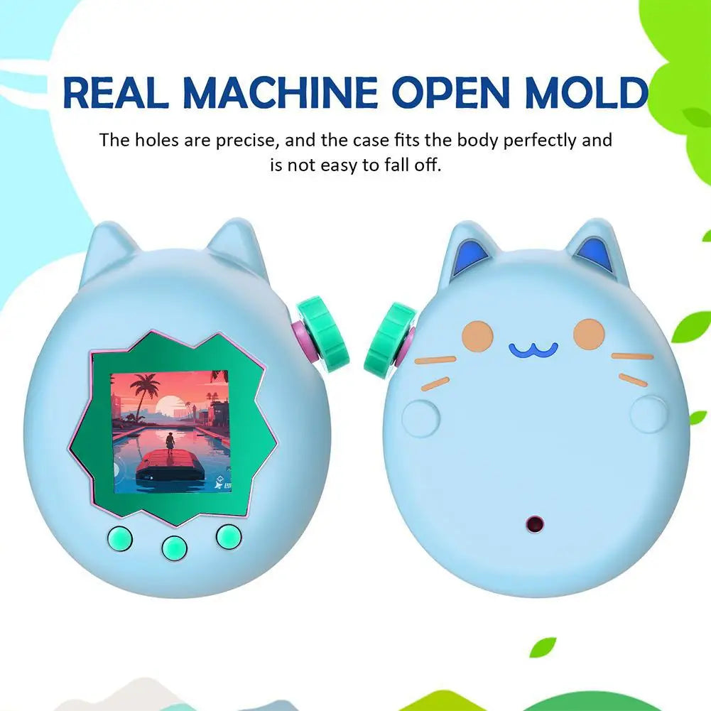For Tamagotchi Paradise Silicone Full Cover Case Non-Slip Liquid Silicone Cute Protective Cover Soft Shell Game Accessories