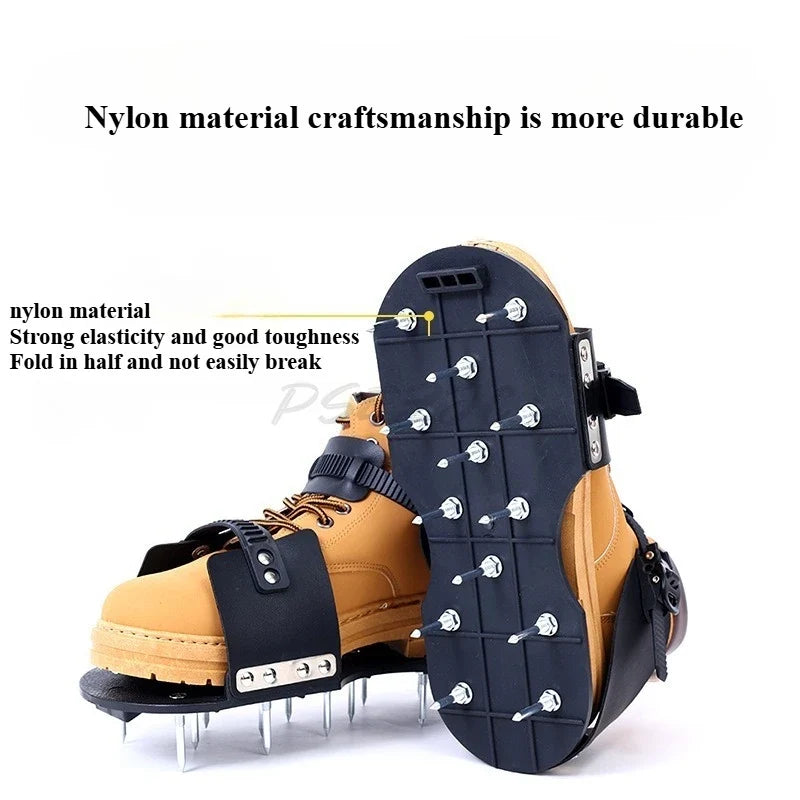 Outdoor Portable Garden Grass Nail Shoes Epoxy Floor Paint Nail Shoes Cement Self Leveling Tools Lawn Loosening Shoes
