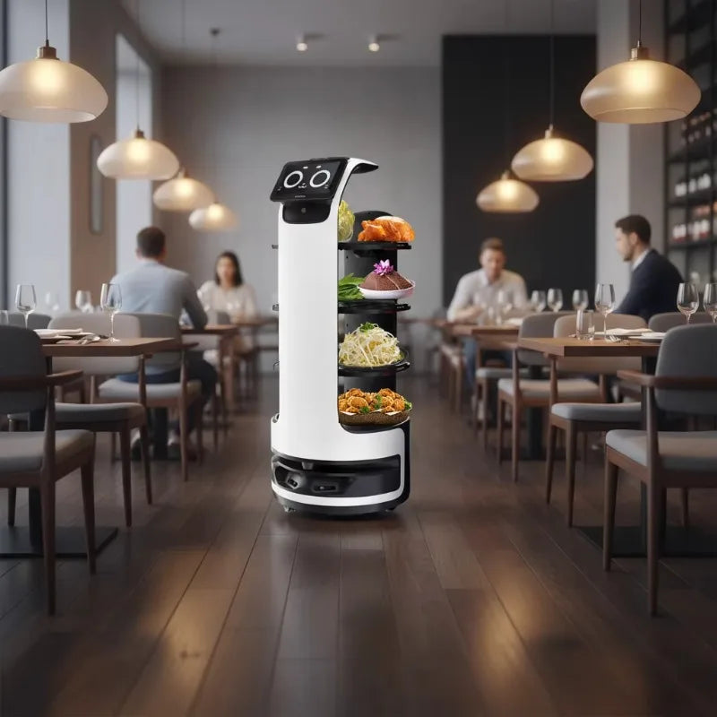 Hotel Welcoming Robots, Food Delivery Robots, Autonomous Obstacle Avoidance, Voice Control Suitable for receiving guests