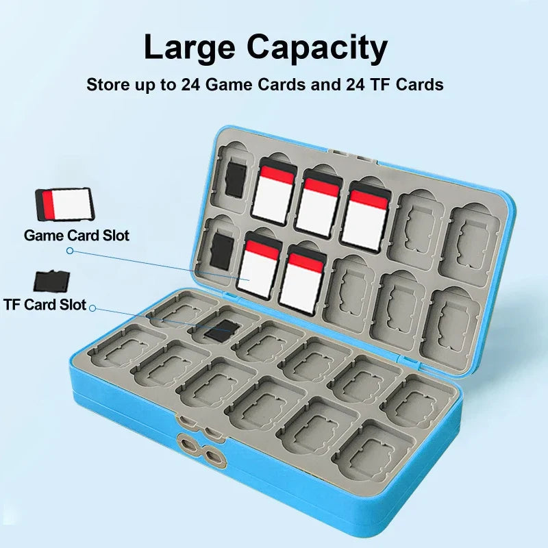 Suitable for Switch1/2 Lite/OLED game card storage box that can hold 48 games