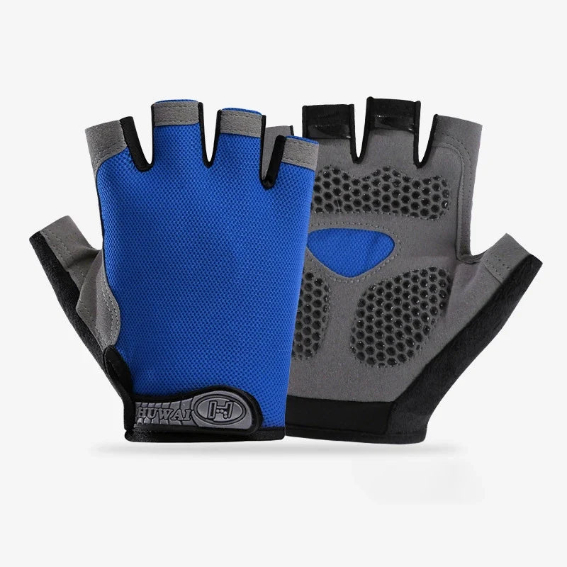Men Cycling Bicycle Gloves Half Finger Gym Gloves Women Mitten Breathable Anti-slip Glove Fitness Sport Training Gloves