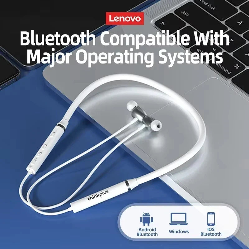Origial Lenovo HE05X Bluetooth Earphones Earphone Waterproof Earplugs HIFI Sound Magnetic Neckband Headset Sports Headphone Gift