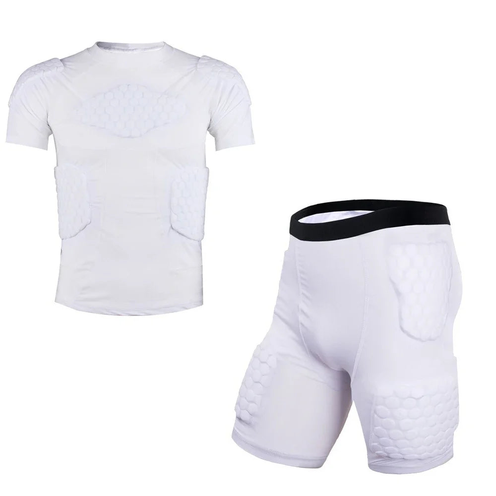 Sports Honeycomb Anti-Collision Suit Anti-Collision T-Shirt Shorts Football Cycling Sports Protective Gear