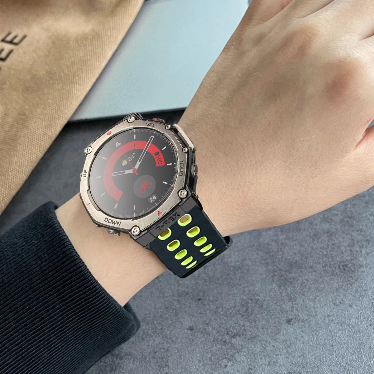 Ocean Band For Huami Amazfit T-REX 3/2 Smart Watch Sports Silicone Strap Bracelet For Xiaomi Amazfit T-Rex/T Rex Pro 2 Correa