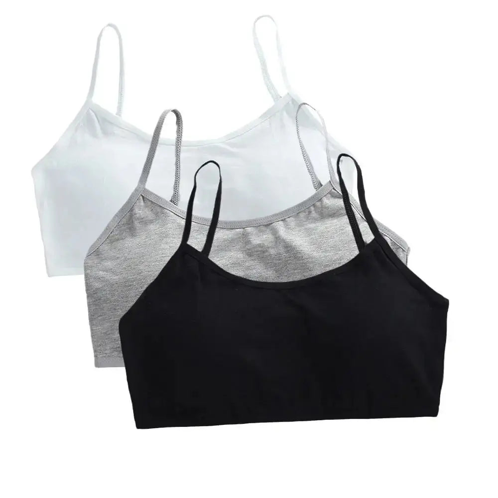 Girls Breathable Cotton Bras