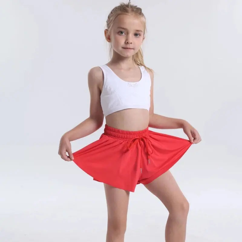 Cute & Comfortable Girls' Athletic Shorts with Skirt