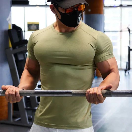 Man Plus Size Dry Fit Men's Sports T-shirts
