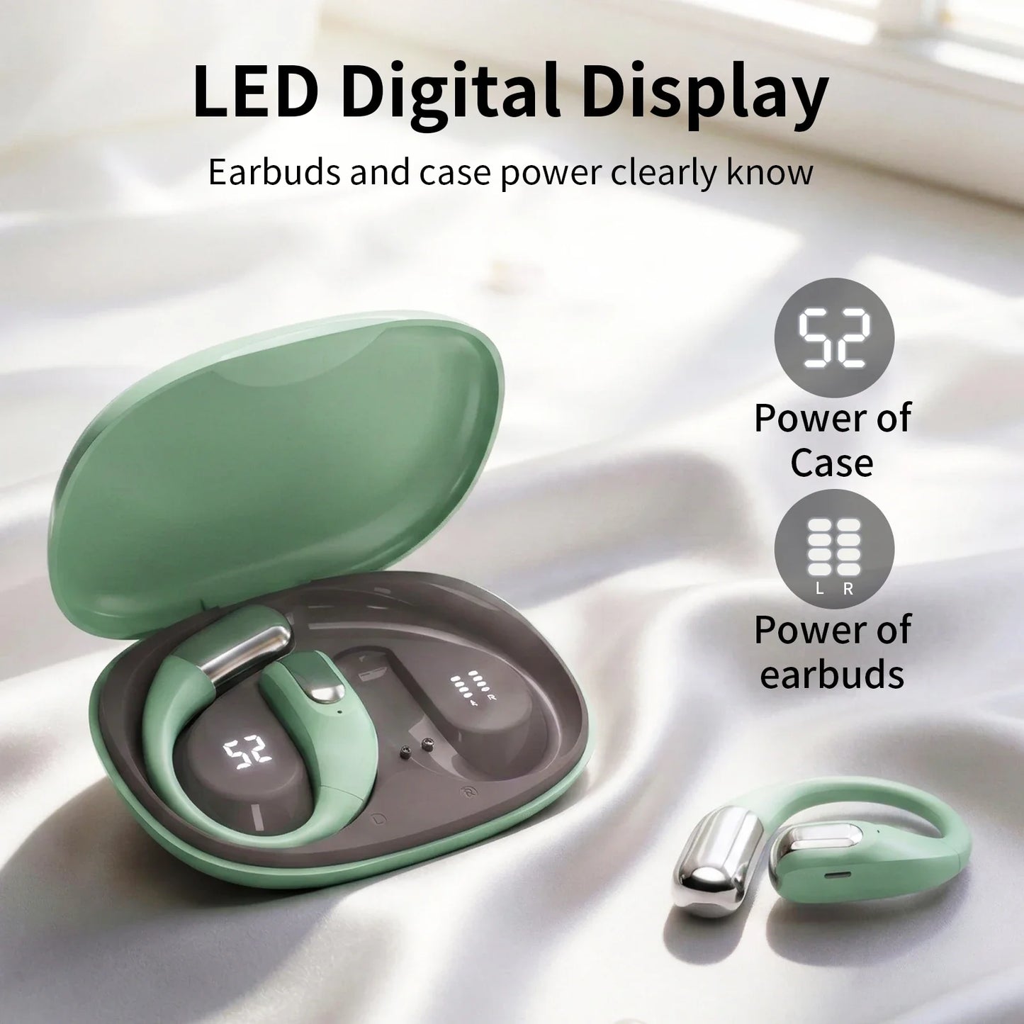 ZZLOVE J20 New True Wireless In Ear Music Earbuds Bluetooth 6.0 Gaming Earbuds Video TWS HIFI Dolby Bass 9D Stereo HD Call Earbuds Suitable for Android Phone Sports Earbuds Smart Earbuds Valentine's Day Gift