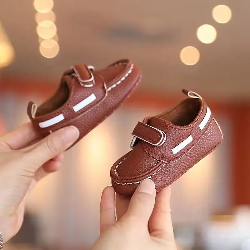 Newborn Baby Boss Boys Formal Shoes Fashion PU Leather Shoe for 1st Birthday Wedding Party Footwear
