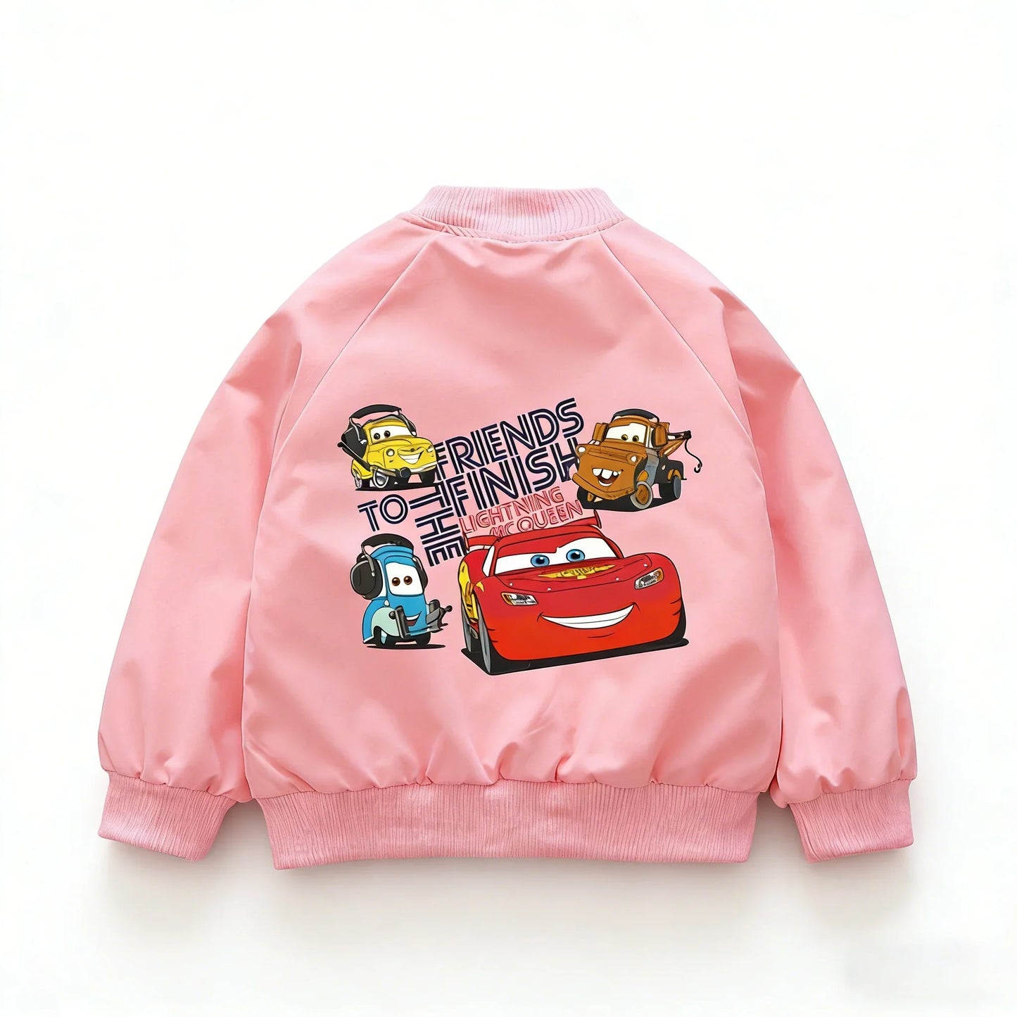 Cars Lightning McQueen Children Jacket New Spring Autumn Baby Boy Girl Cartoon Zipper Long Sleeves Windbreaker Kids Sports Coats
