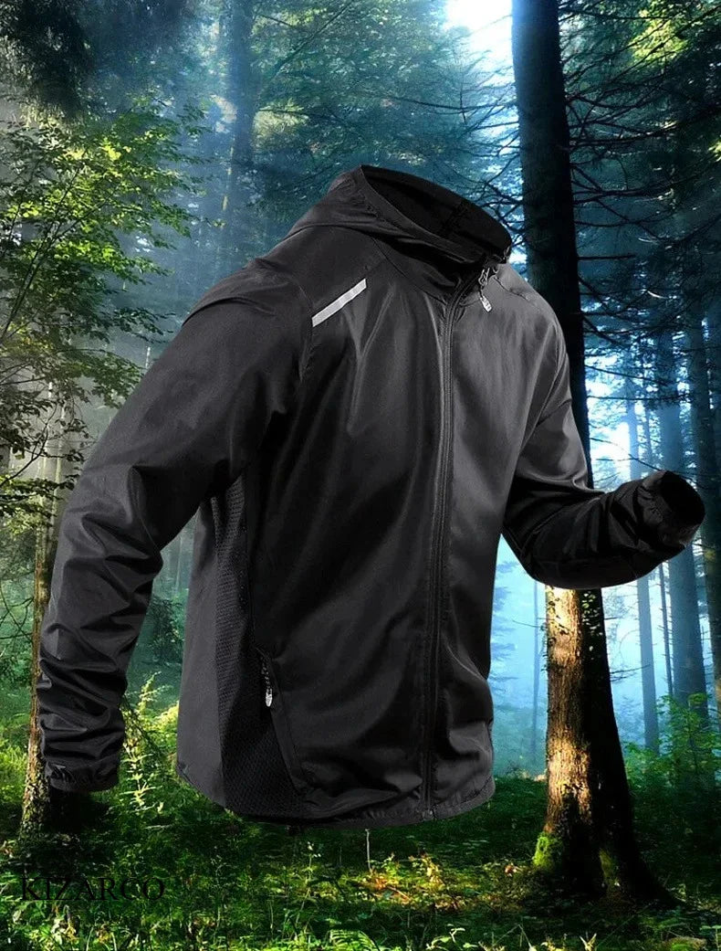 Chaqueta de running con capucha