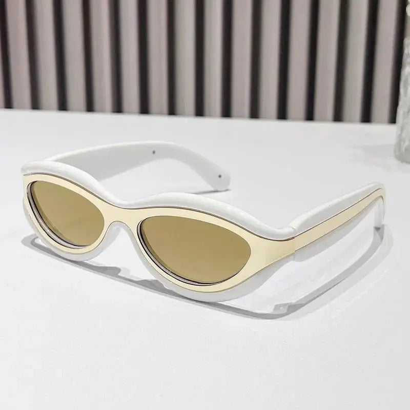 T-Shirts Sexikinis Swim Oval Cat Eye Sunglasses Women's Fashion Sun Protection Shades