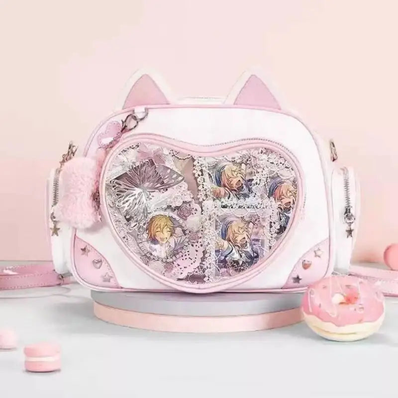 Bolso Ita Gato Rosa Kawaii
