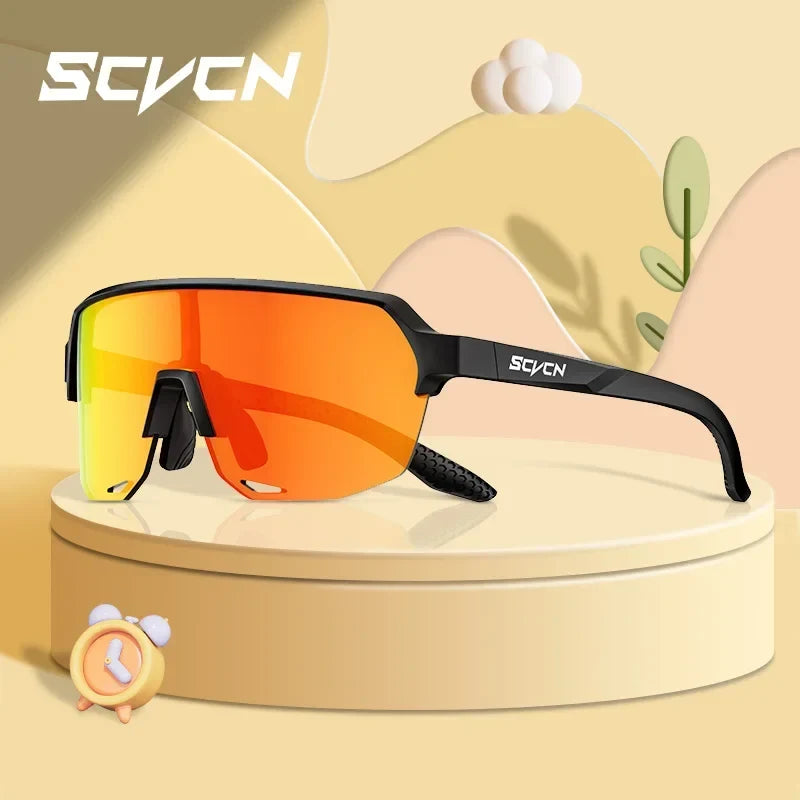 SCVCN New Children Cycling Sunglasses Outdoor Road Bike Eyewear Girls MTB Camping Hiking Glasses Teenager Sports UV400 Goggles