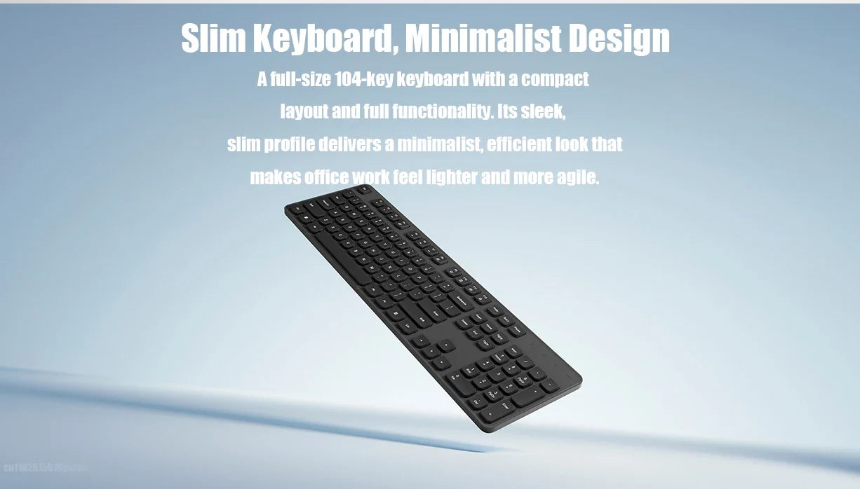 Xiaomi Wireless Keyboard and Mouse Set 3 2.4G Wireless Slim and Quiet Business Office Use Plug and Play