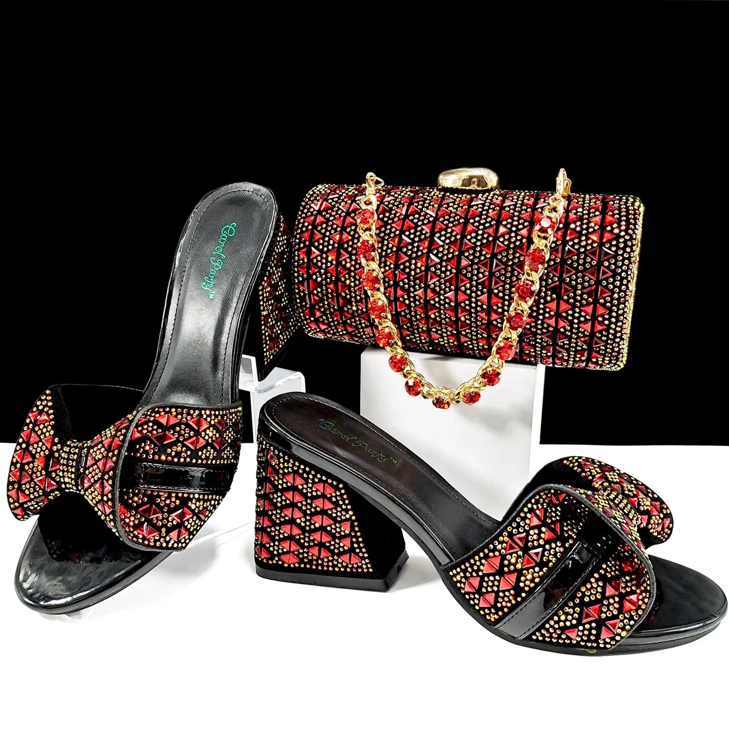 Conjunto de Zapatos y Bolsos de Señora de Alta Calidad HJJ1-10
