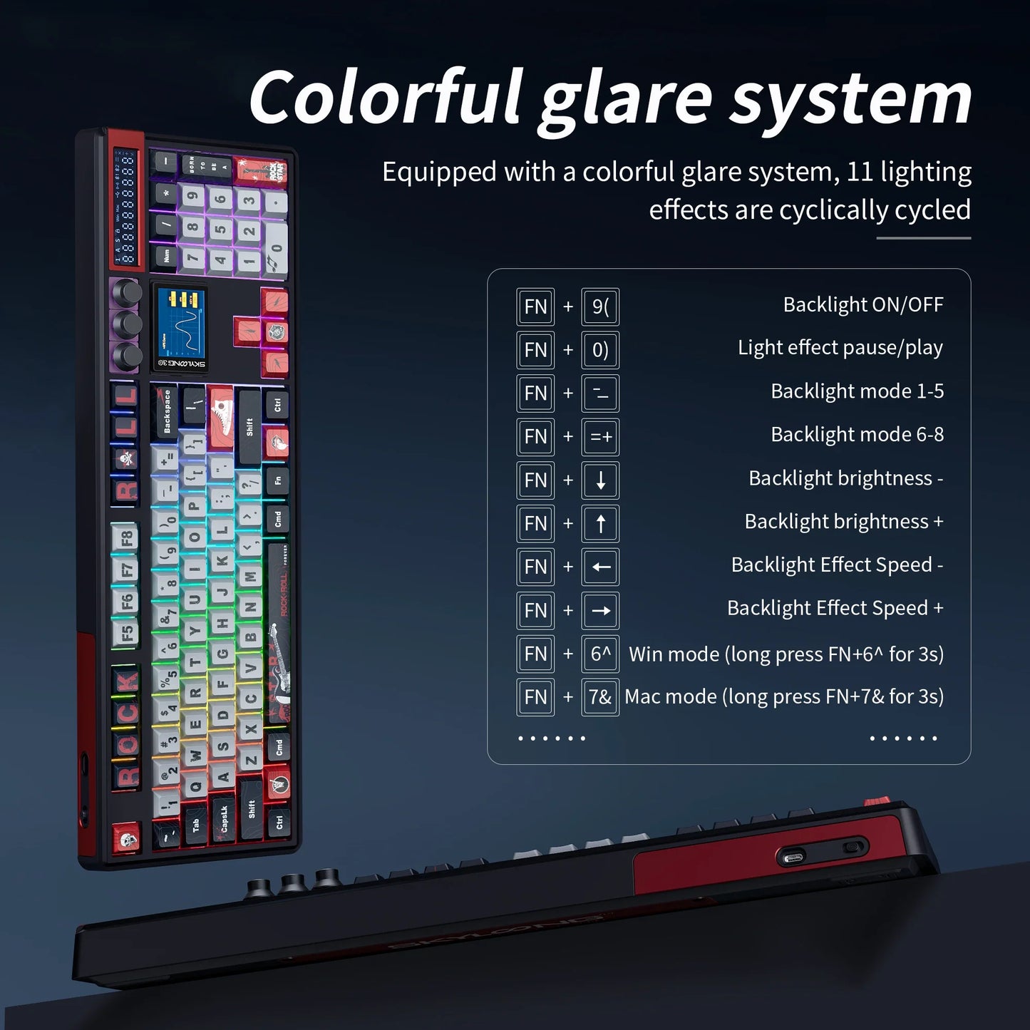 SKYLOONG GK104 Pro Wireless Mechanical Keyboard 100% Custom Keyboard Hot-Swapp Low-noise Switch for PC Gamer Office Accessories