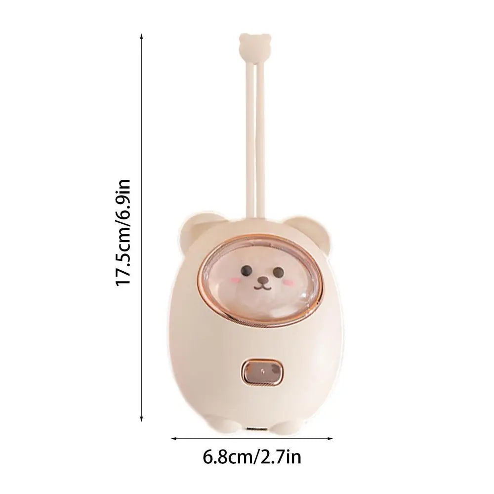 Calentador de manos recargable con forma de oso