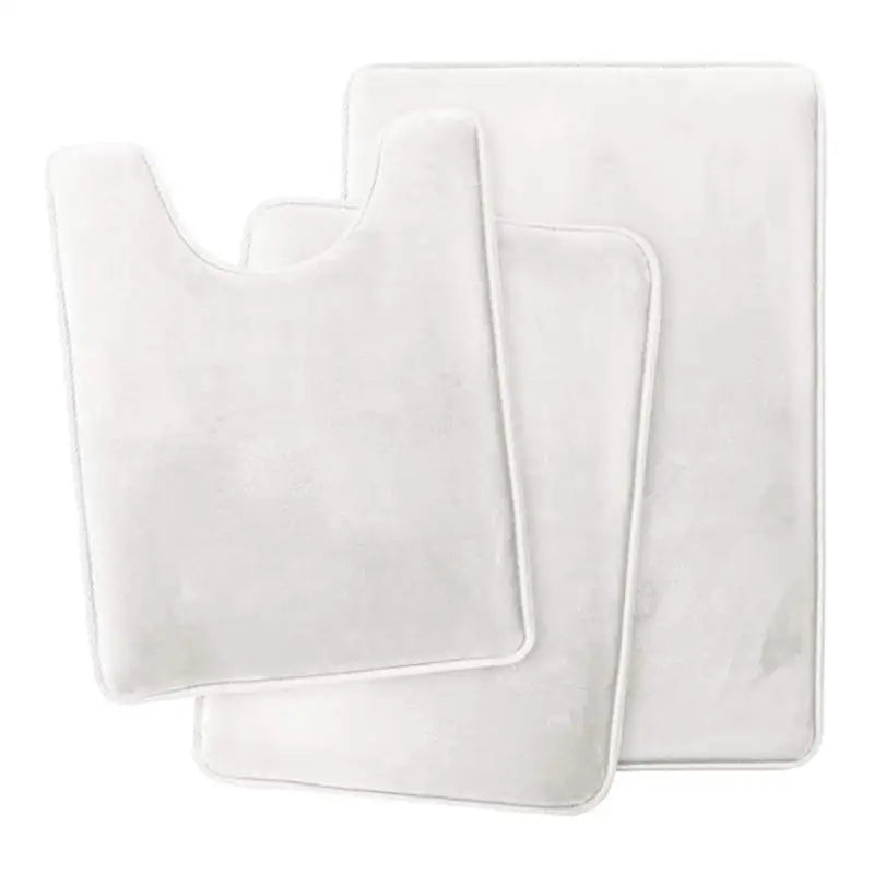 G6KF Set of 3 Bathroom Rugs Toilet Mats Super Absorbent Floor Mat European Decoration