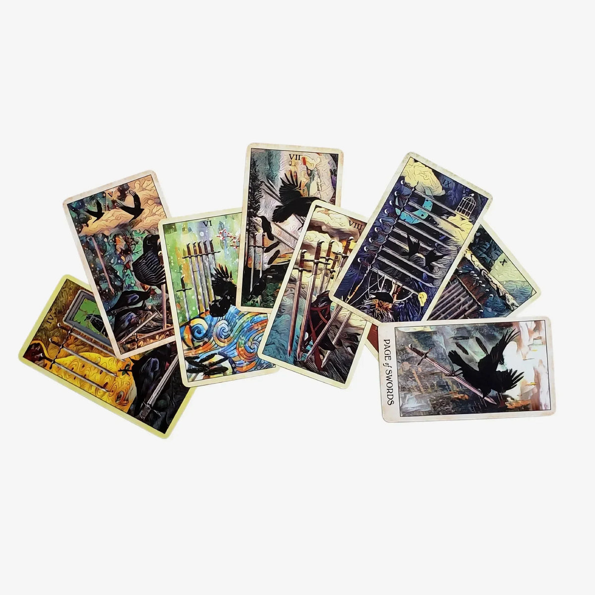 1Pcs Deck Tarot Crow tarot cards Divination English version Tarot Deck Card Oracle Card Board Game for Adult with PDF Guidance