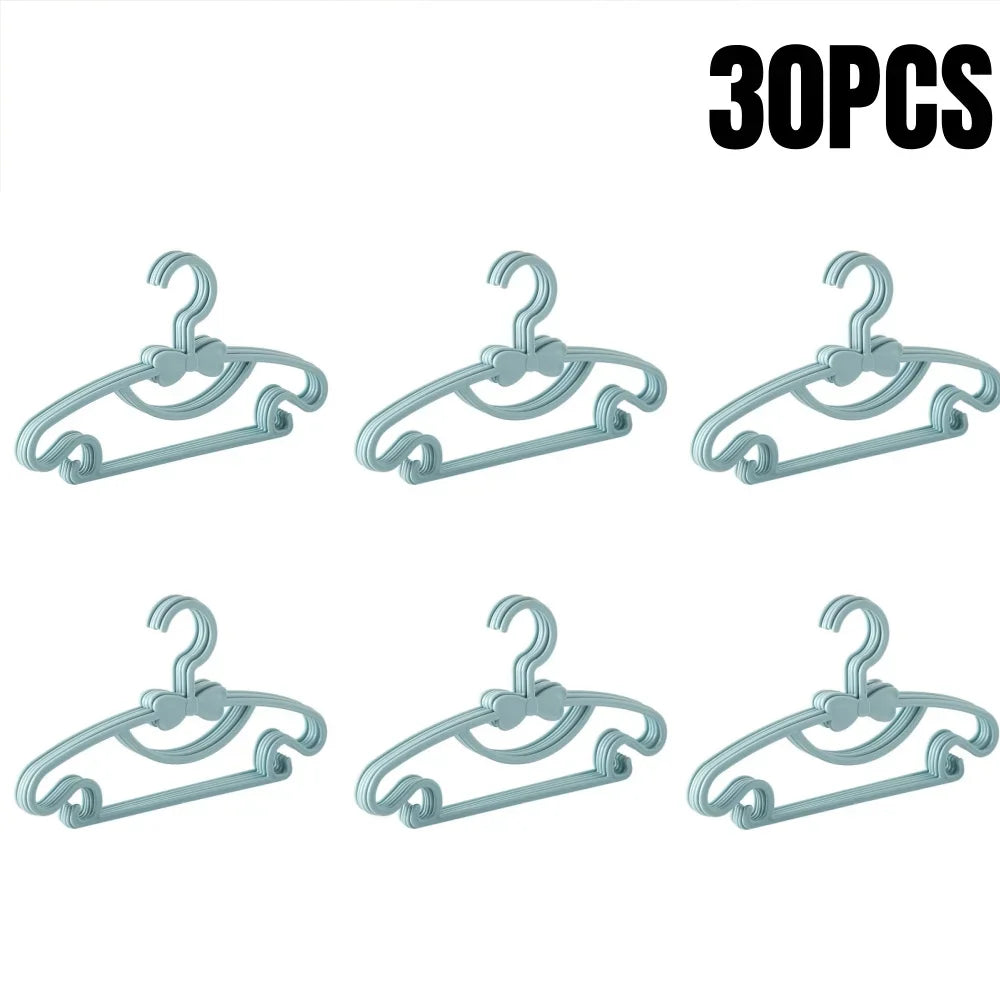 5-50pcs Baby Hangers Plastic Kids Clothes Storage Hanger for Nursery