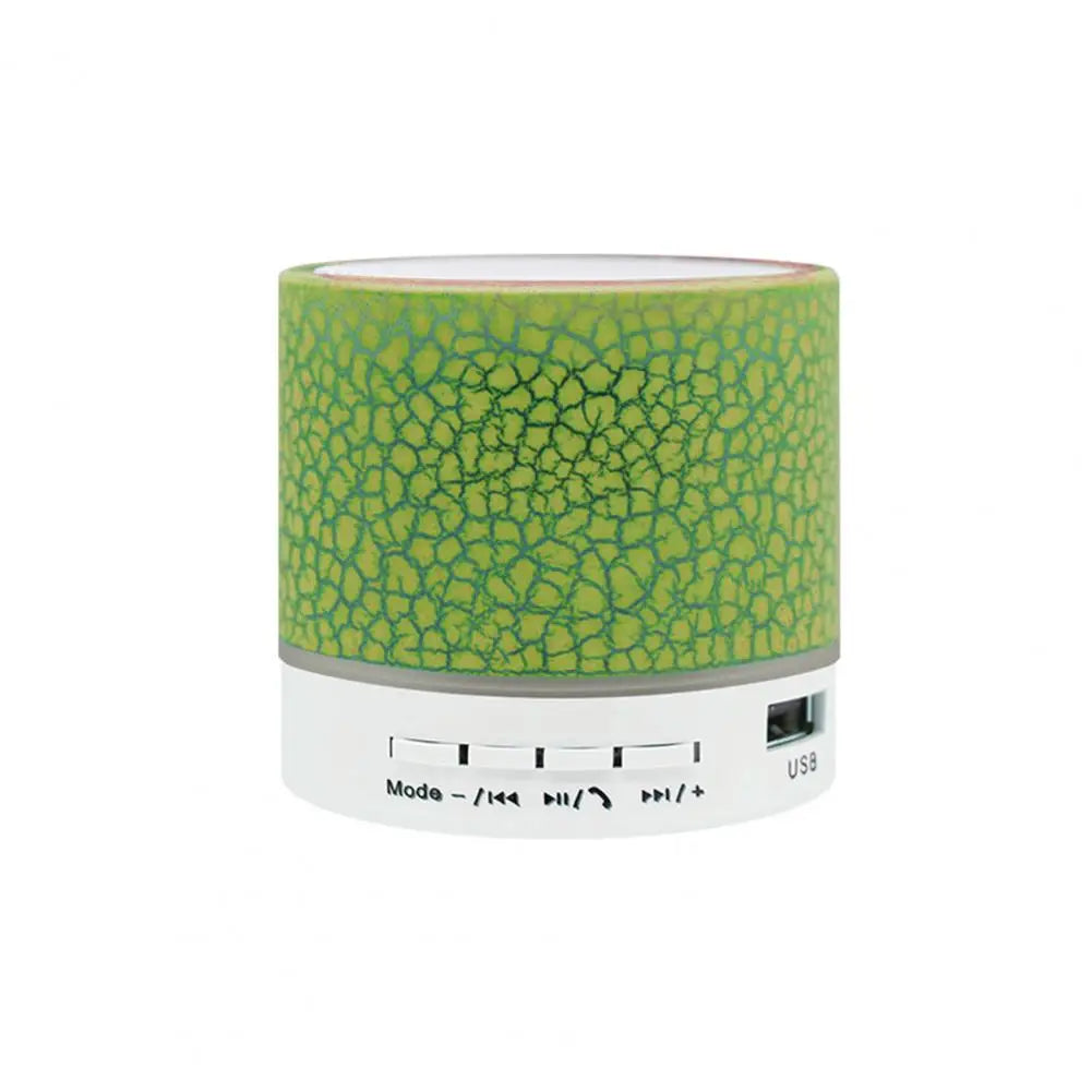 Bluetooth Bass Speaker LED Light Bluetooth Speaker Plastic Long Standby Time  Colorful Bass Bluetooth Speaker