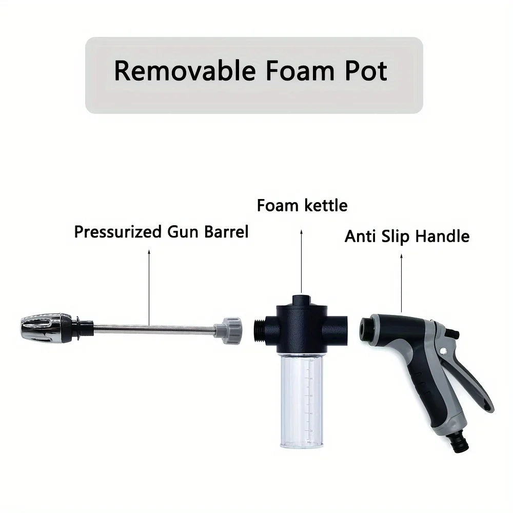 High-Pressure Car Washing Water Gun, External Cleaning Of RV, Foam Kettle Cleaning, Garden Water Hose Nozzle, Garden Shower,