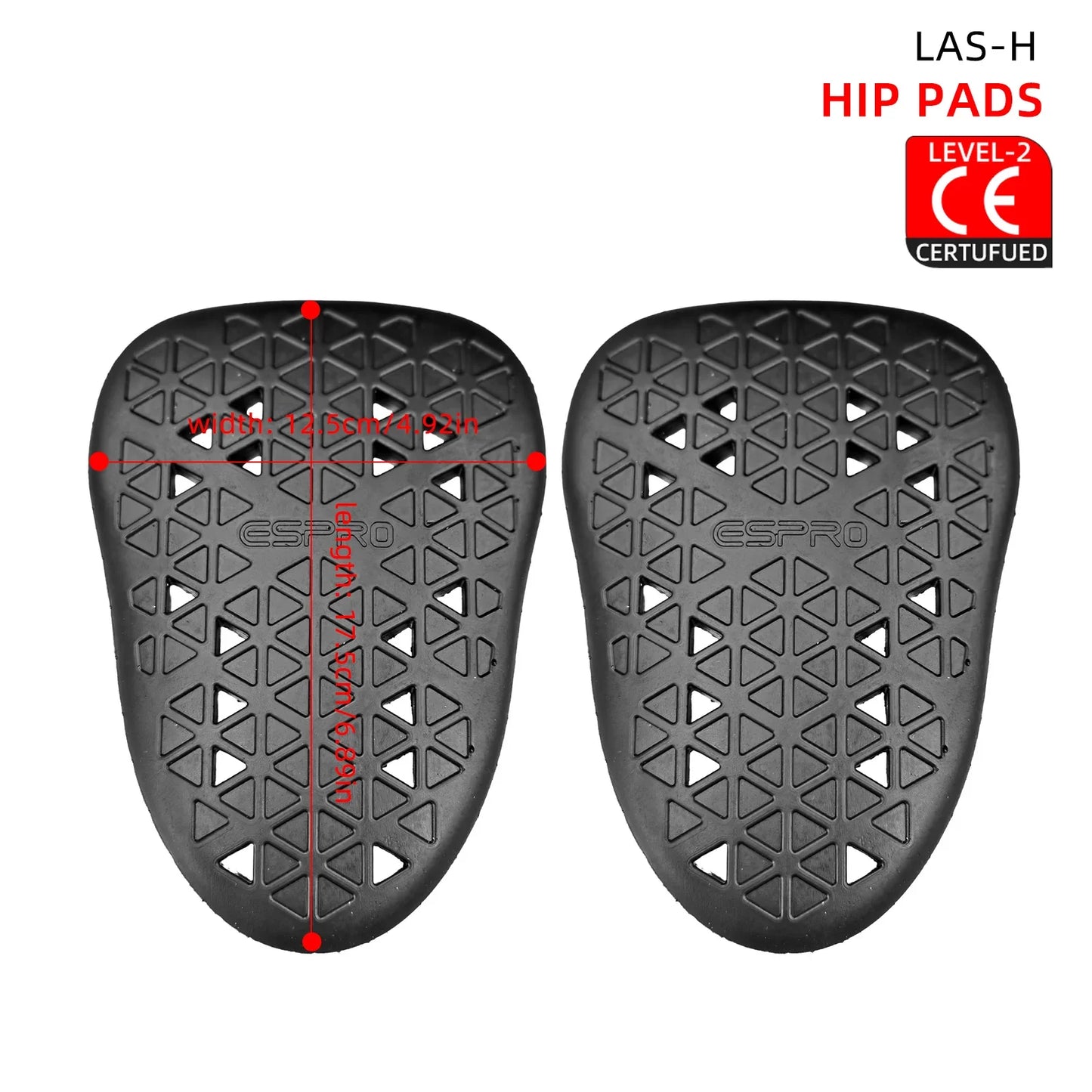 Black CE Level 2 Certified Motorcycle Jacket Insert Protector Thick Elastic Back Spine Protective Pad Rider Armor Coat Accessory