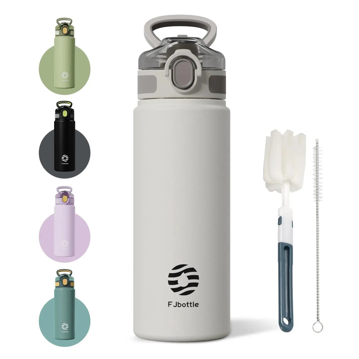 Thermos Bottle with Straw 600ml 720ml Stainless Steel