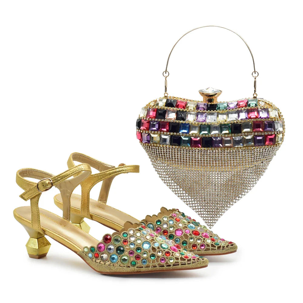 Conjuntos de Zapatos y Bolsos Italianos HDS1-3