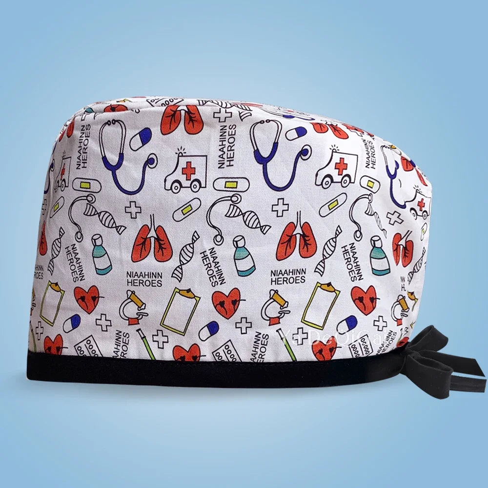 Gorro Quirúrgico Estampado de Dibujos Animados
