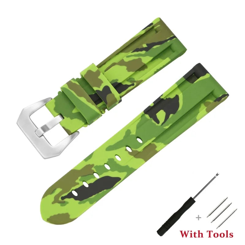 Garmin 18/20/22mm Quick Release Camo Silicone Sport Band