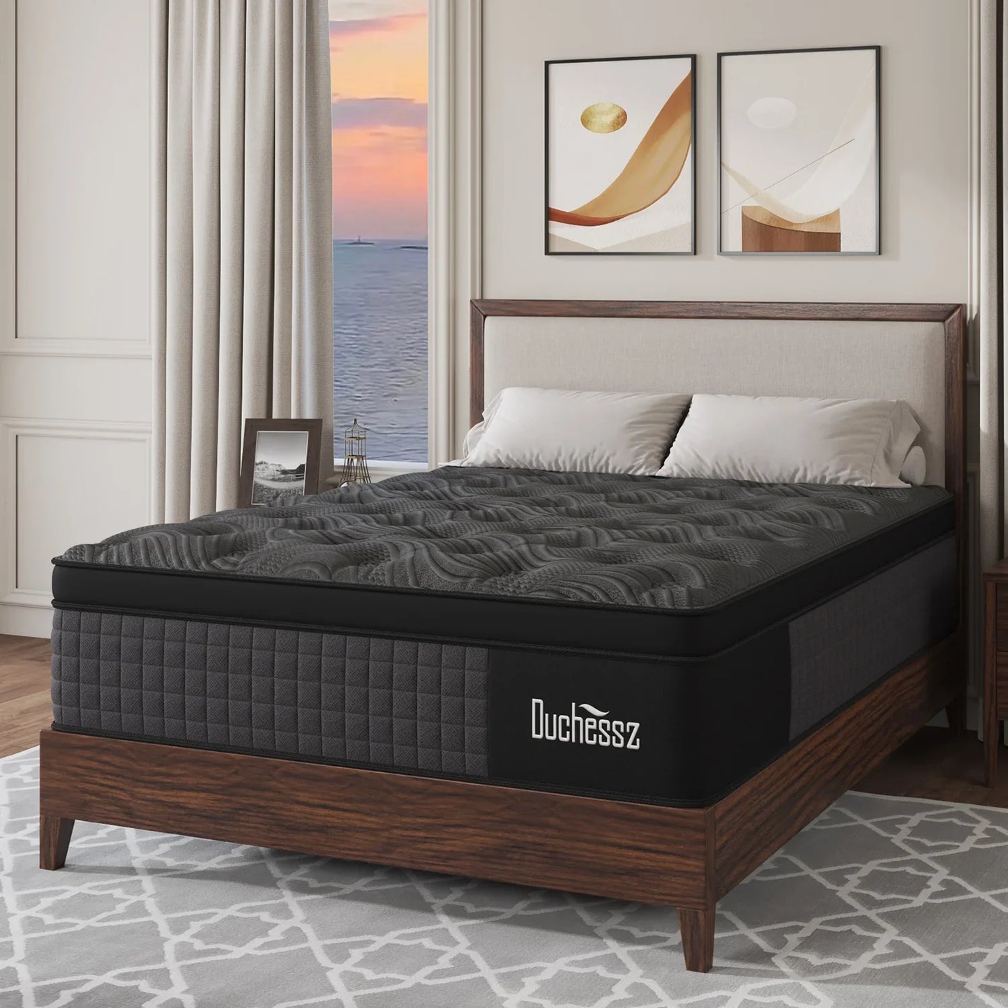10"12"14"Twin Full Queen King Size Gel Memory Foam Pocket Spring Hydird Mattress In A Box Medium Firm